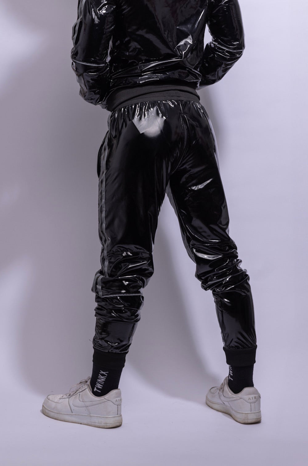 superhero pants I black/reflective I pvc