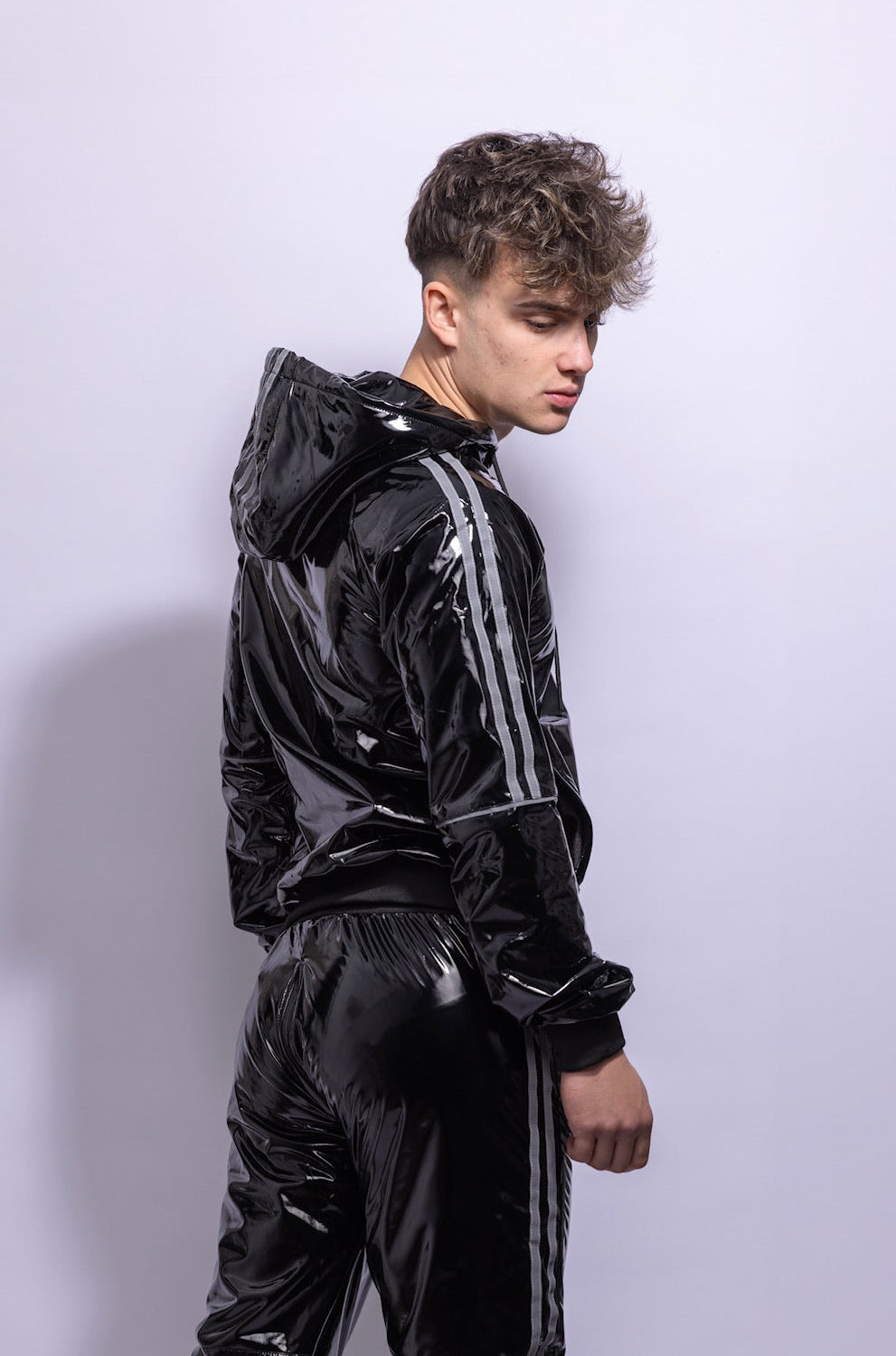 superhero jacket I black/reflective I pvc