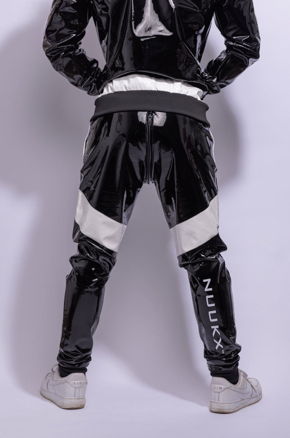 datemate pants I black/white I pvc pro