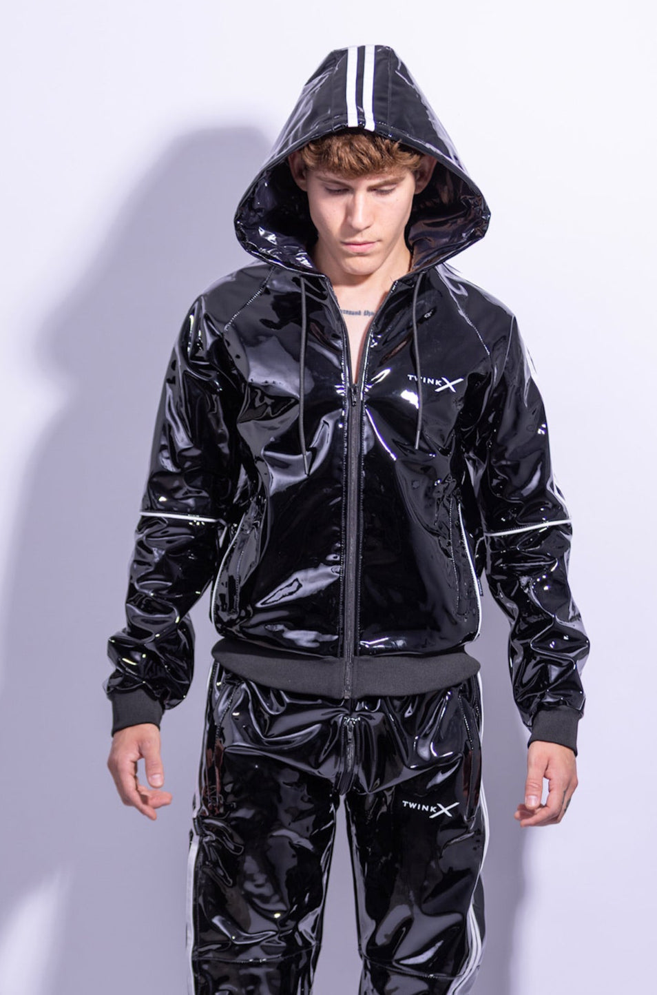 superhero jacket I black/white I pvc pro