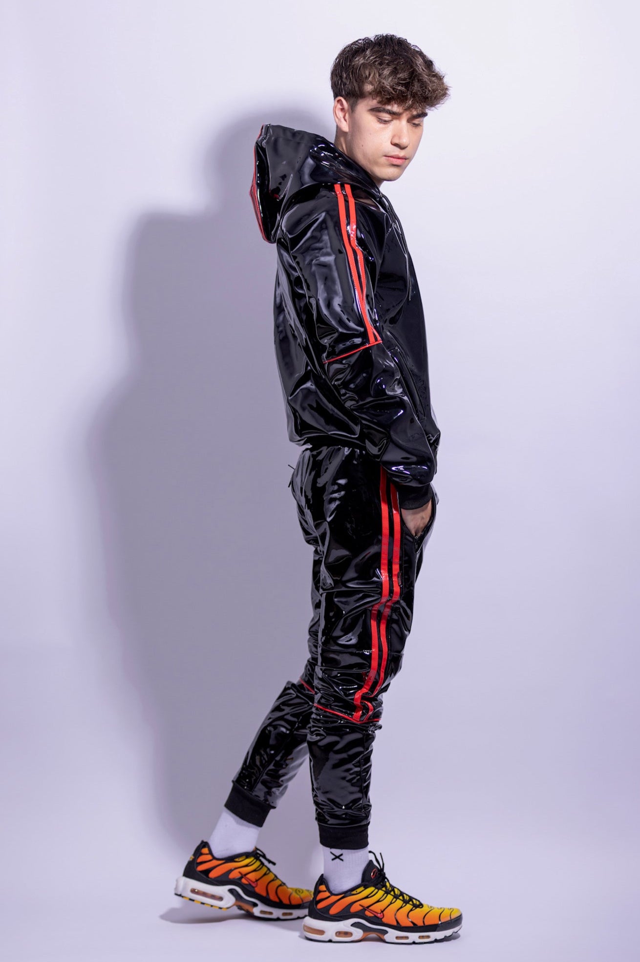 SUPERHERO SET I BLACK/RED I PVC PRO