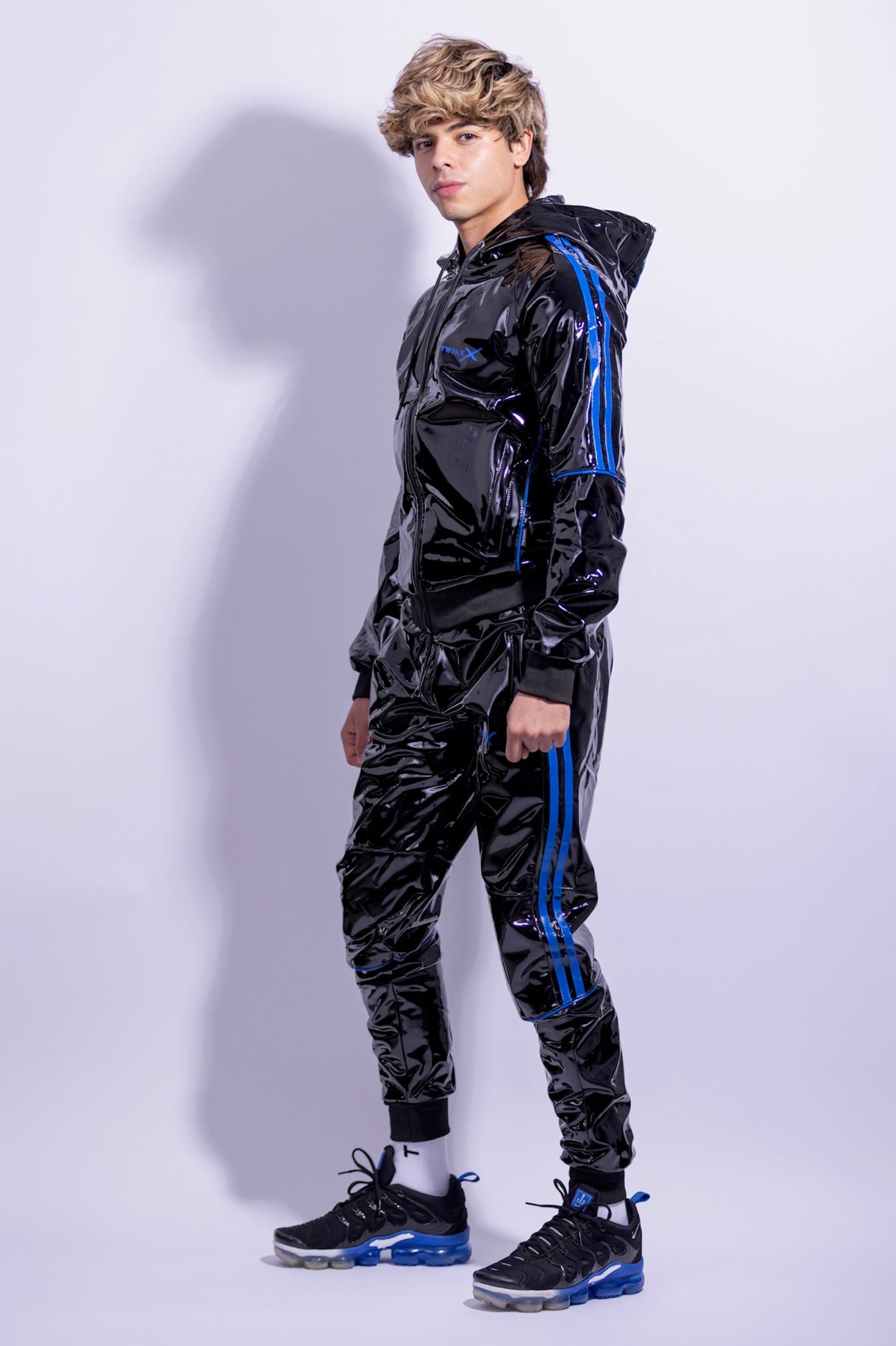 SUPERHERO SET I BLACK/BLUE I PVC PRO