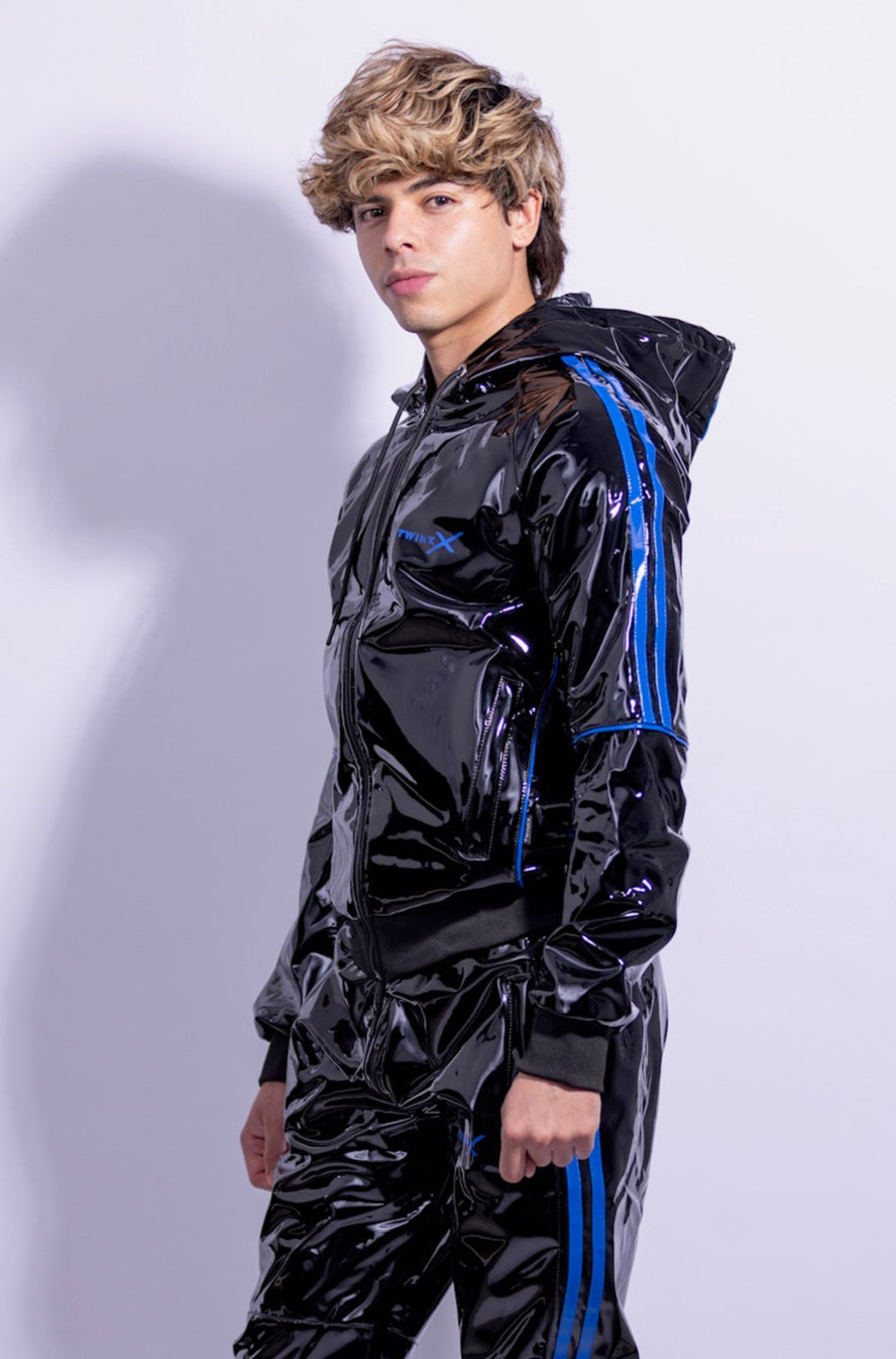 superhero jacket I black/blue I pvc pro