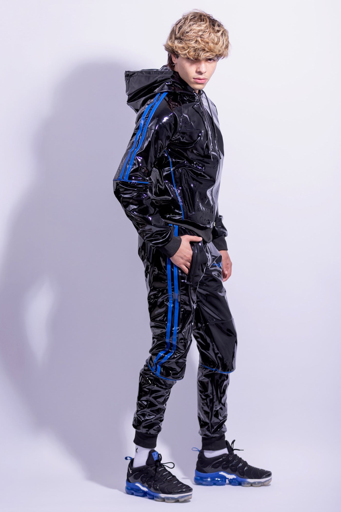 SUPERHERO SET I BLACK/BLUE I PVC PRO