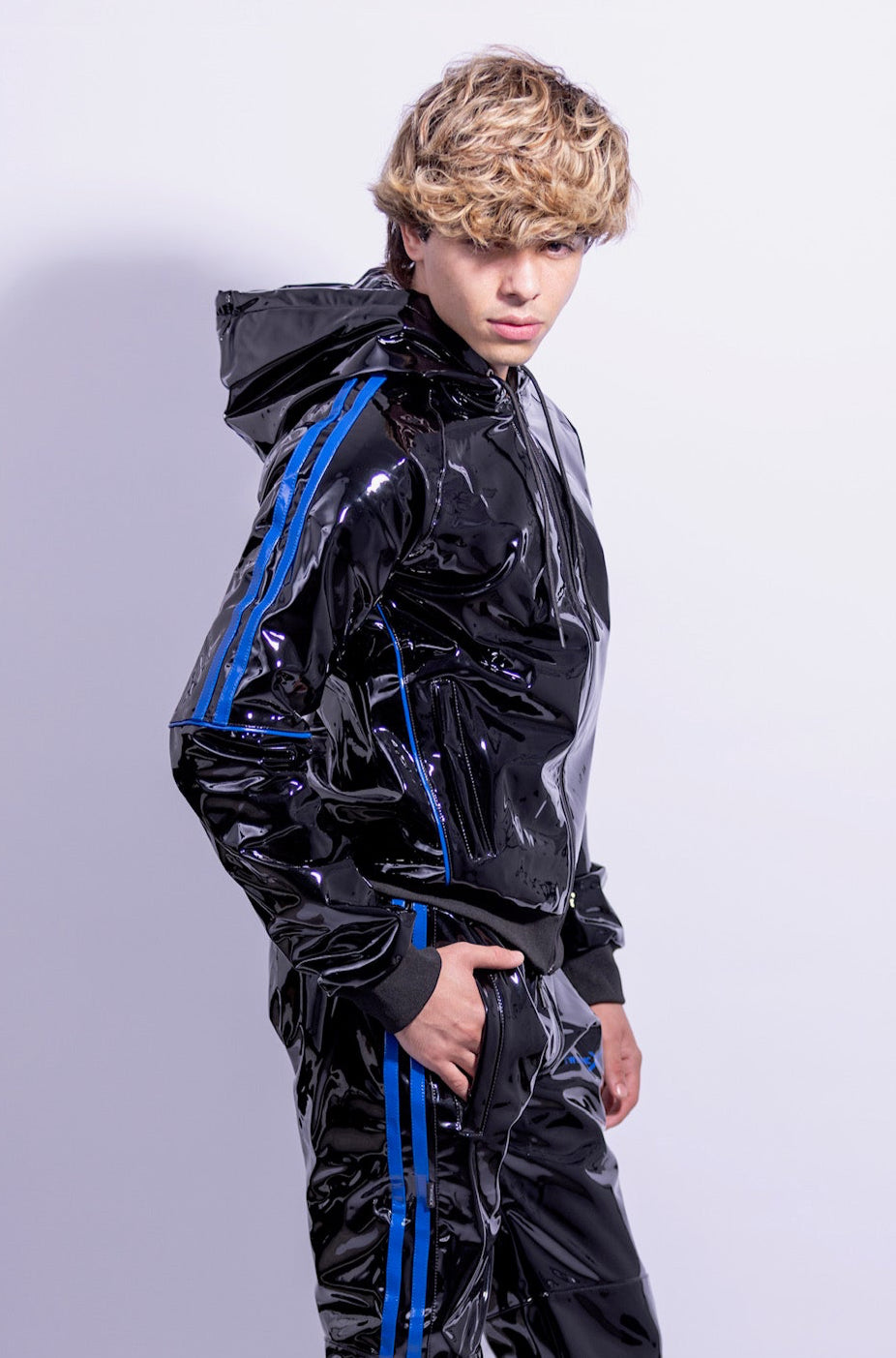 superhero jacket I black/blue I pvc pro