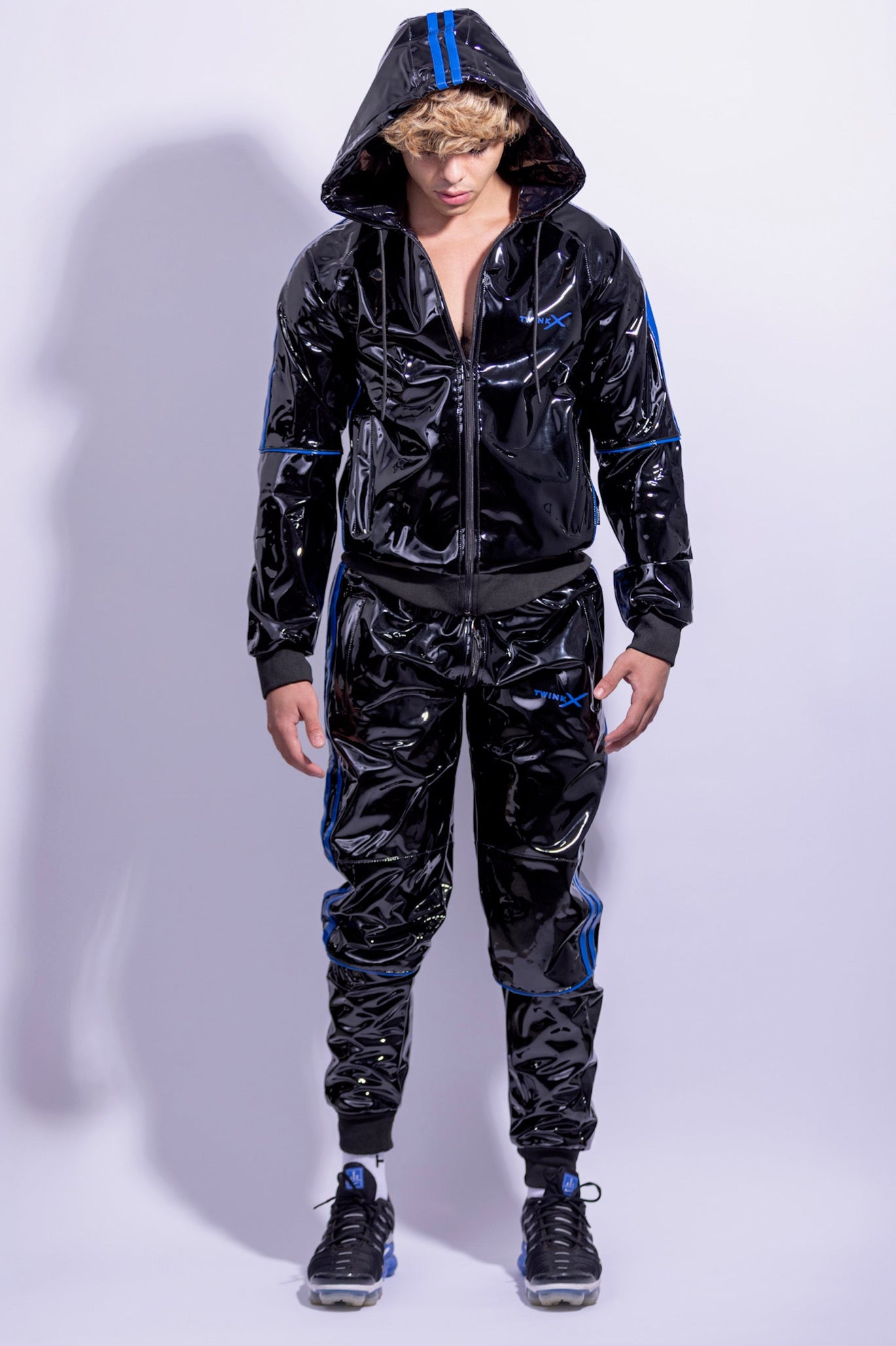 SUPERHERO SET I BLACK/BLUE I PVC PRO