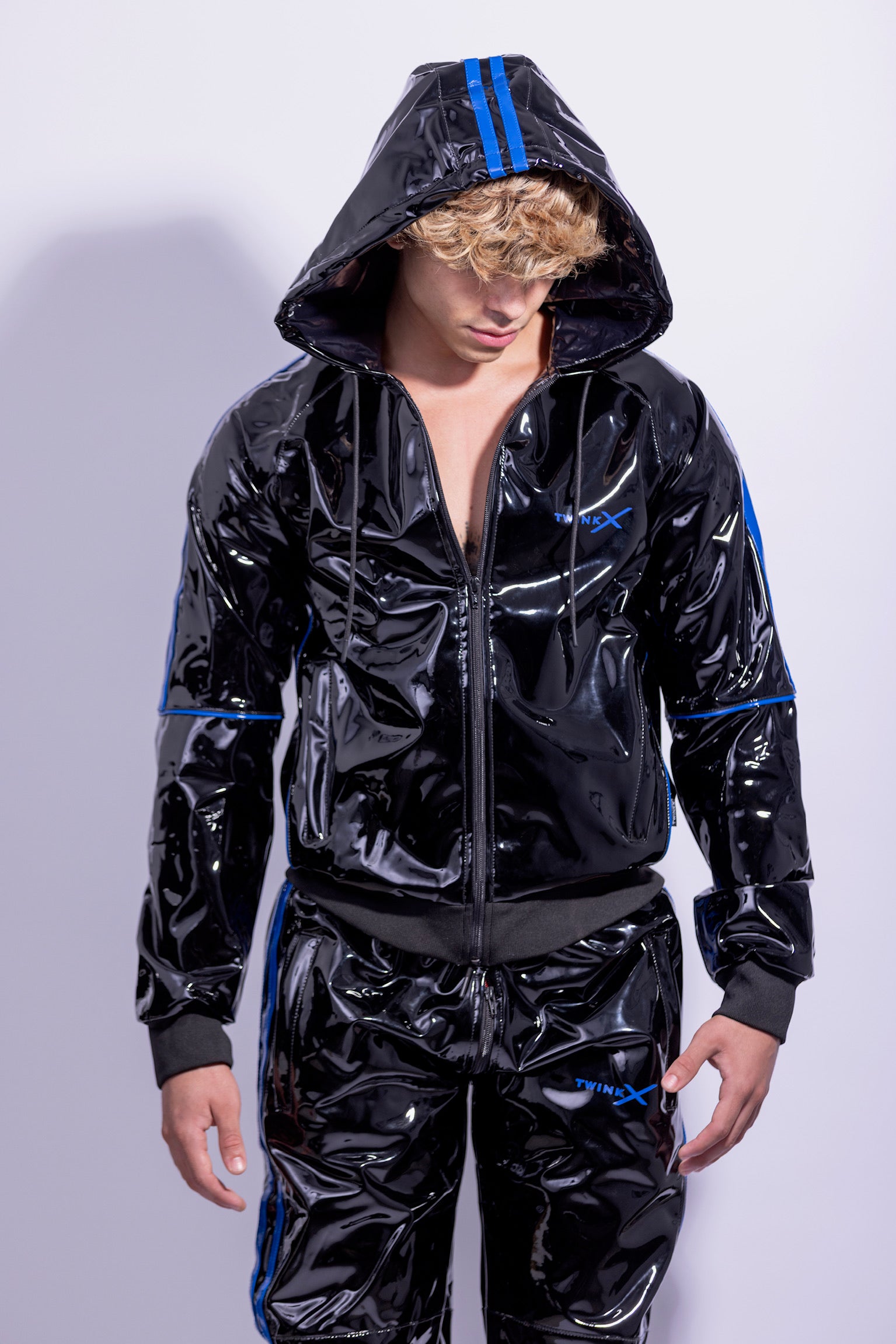 superhero jacket I black/blue I pvc pro