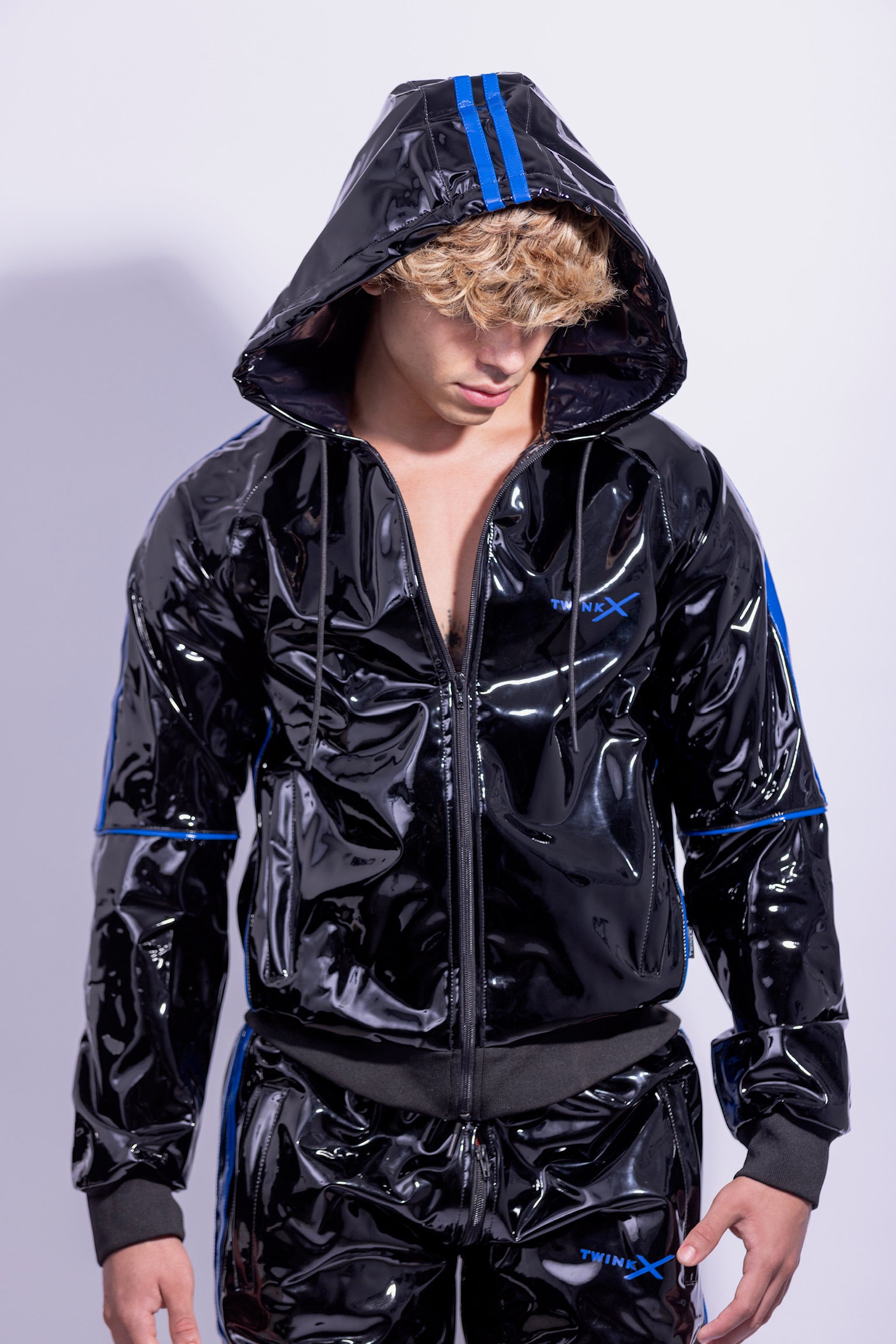 SUPERHERO SET I BLACK/BLUE I PVC PRO
