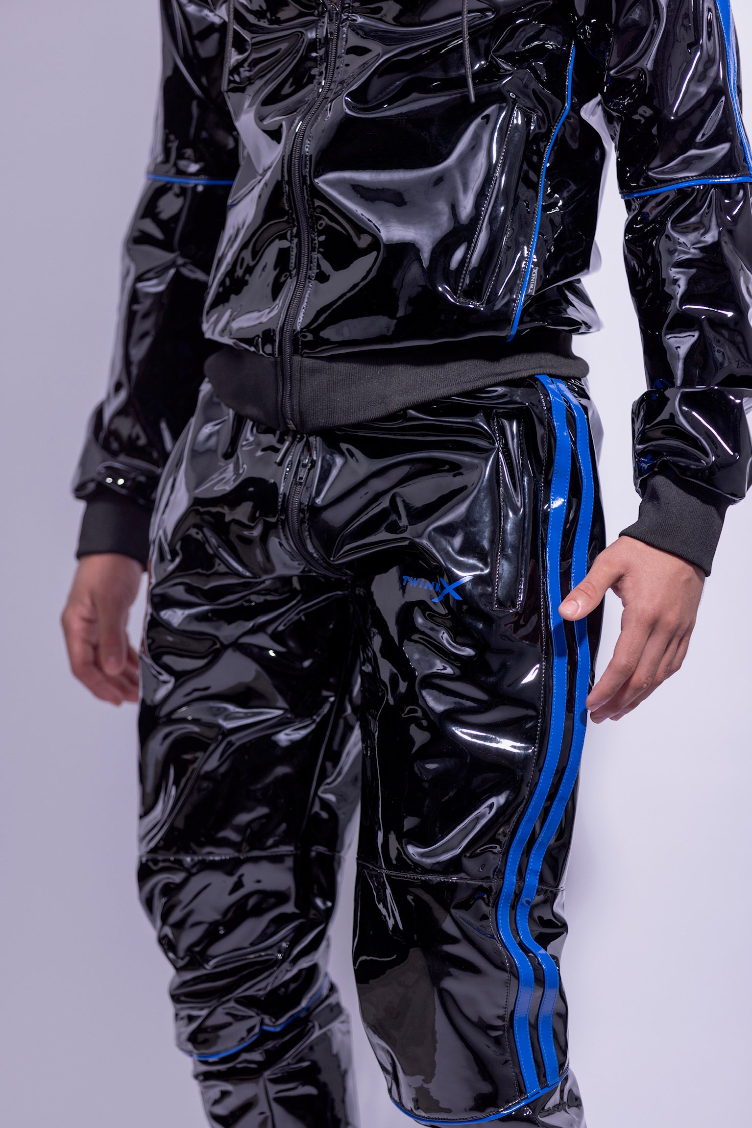SUPERHERO SET I BLACK/BLUE I PVC PRO