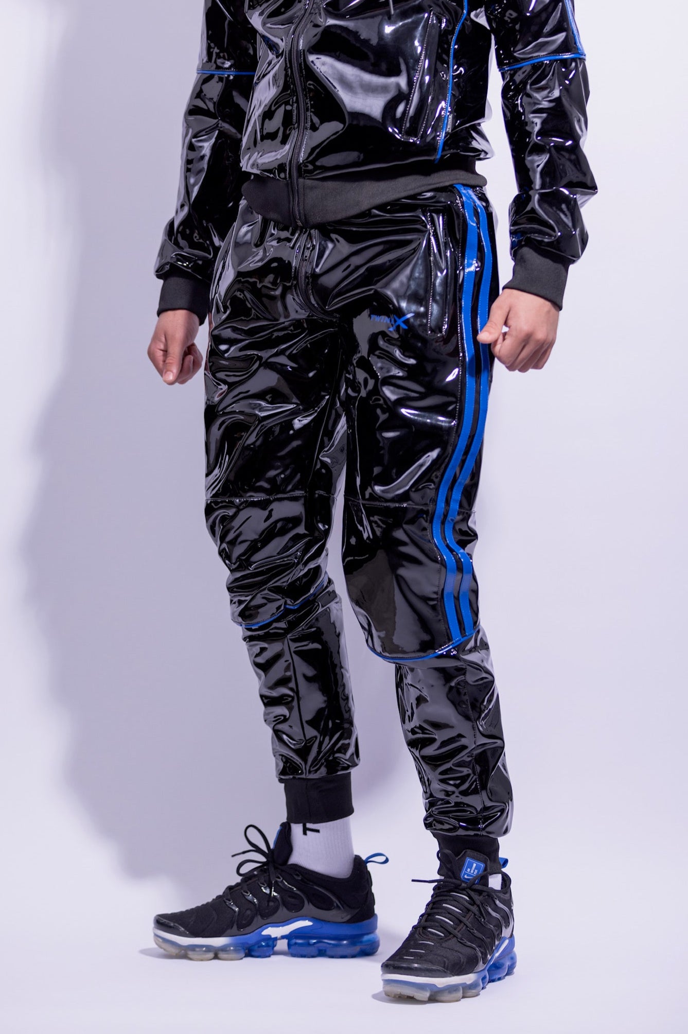 superhero pants I black/blue I pvc pro