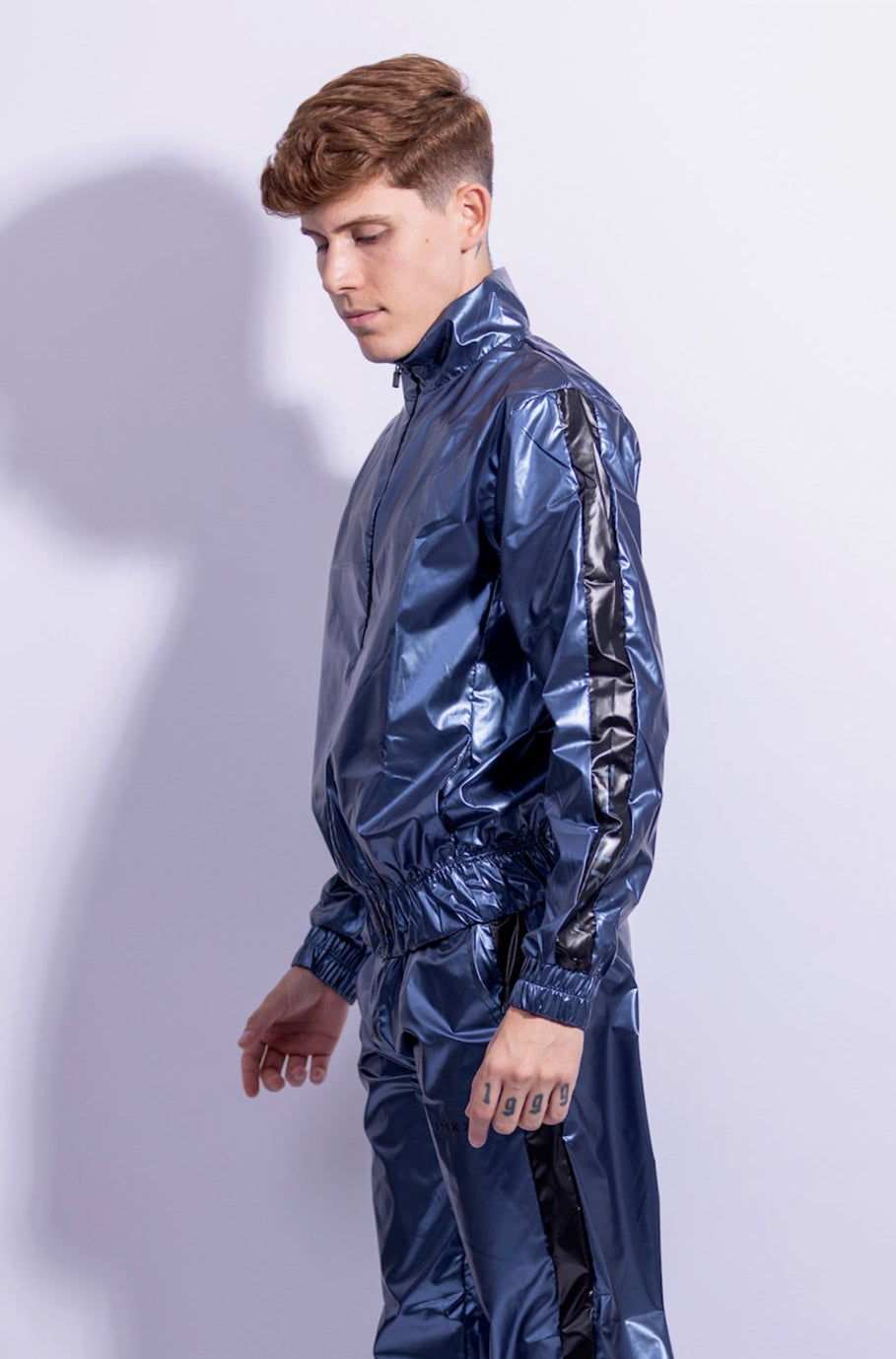 midnight jacket I iced blue/black I nylon pro