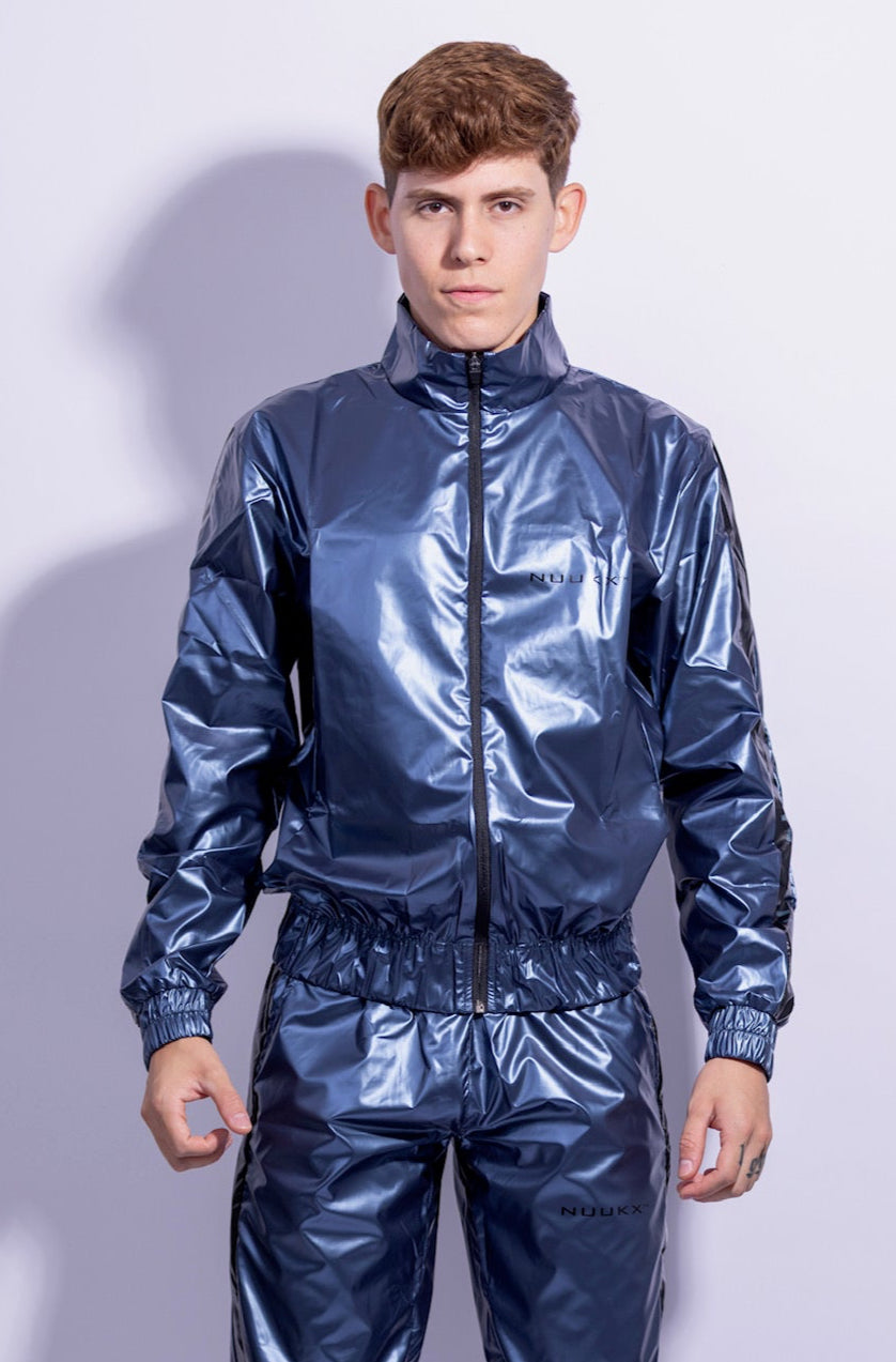 midnight jacket I iced blue/black I nylon pro