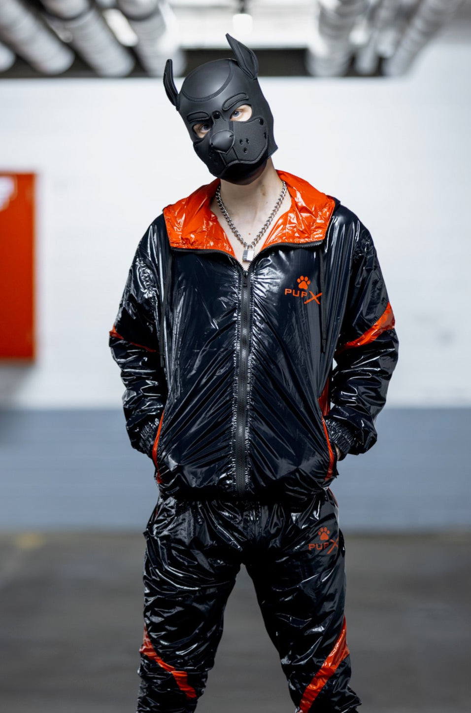 bark jacket I black/red I nylon pro