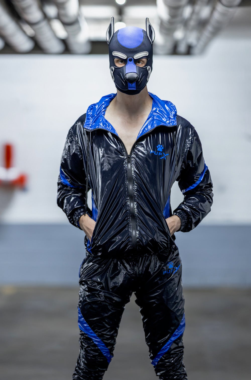 bark jacket I black/blue I nylon pro