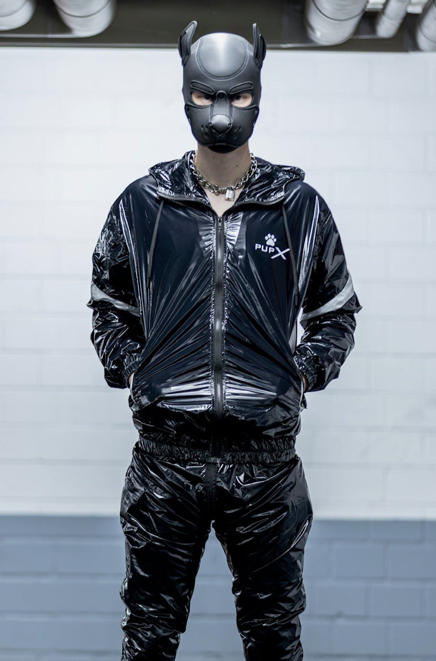 bark jacket I black/white I nylon pro