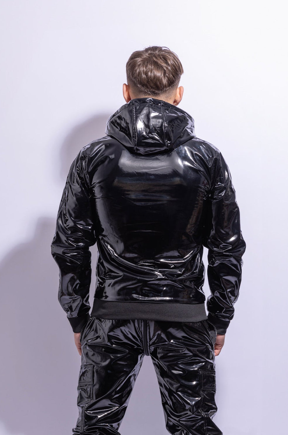 dark aix jacket I black/black I pvc