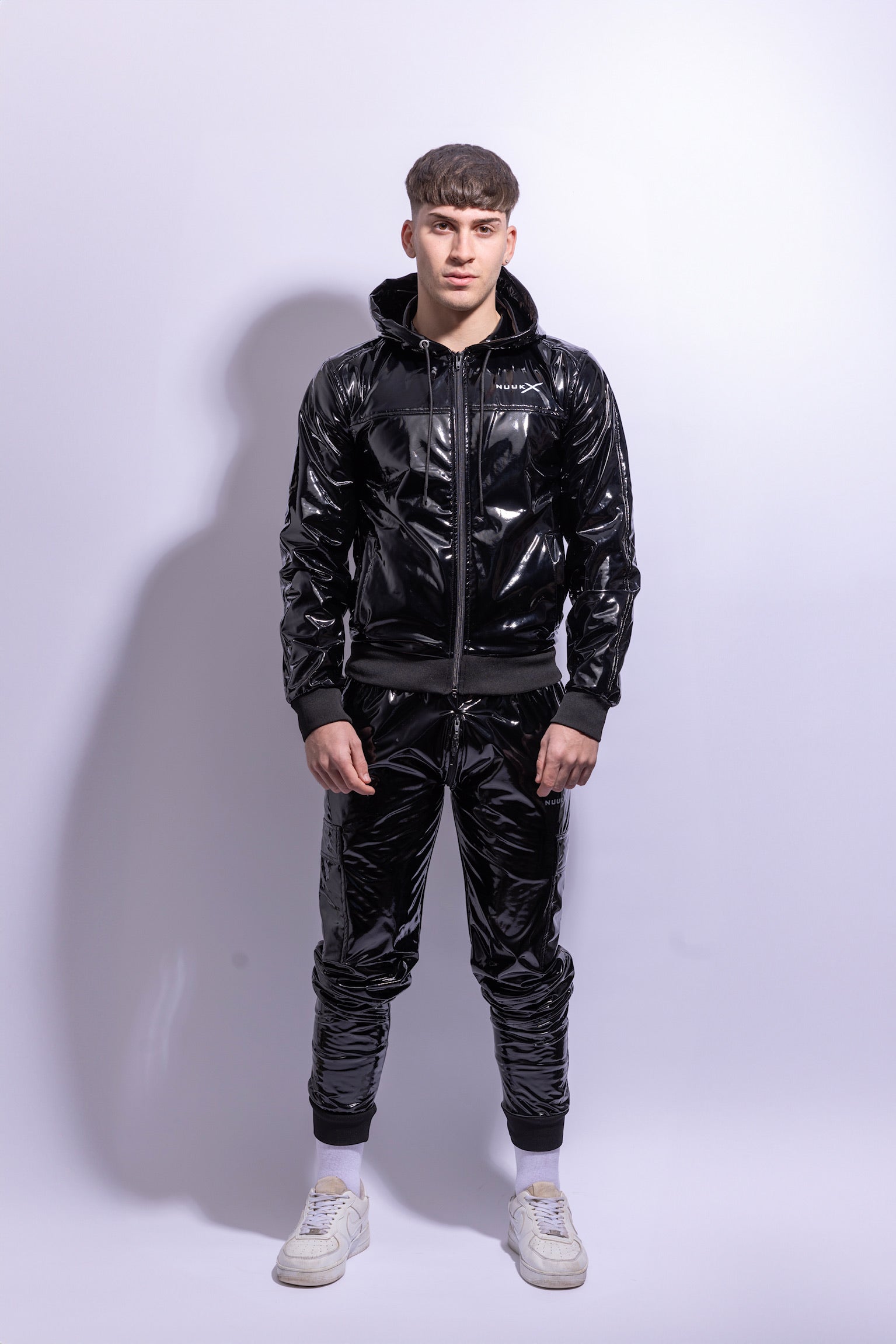 dark aix jacket I black/black I pvc