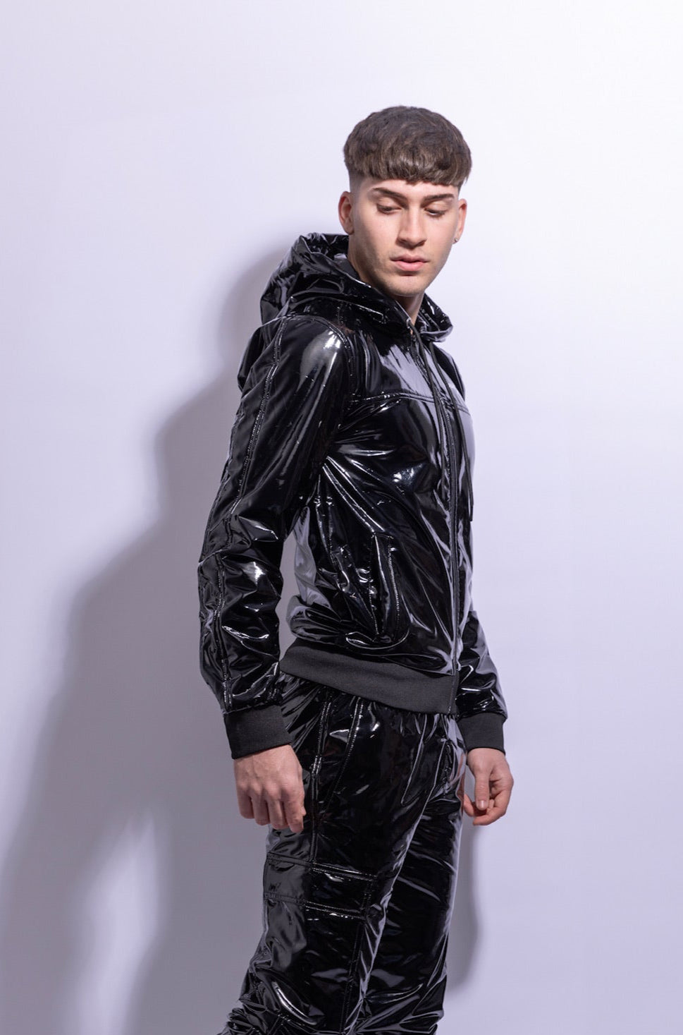 dark aix jacket I black/black I pvc