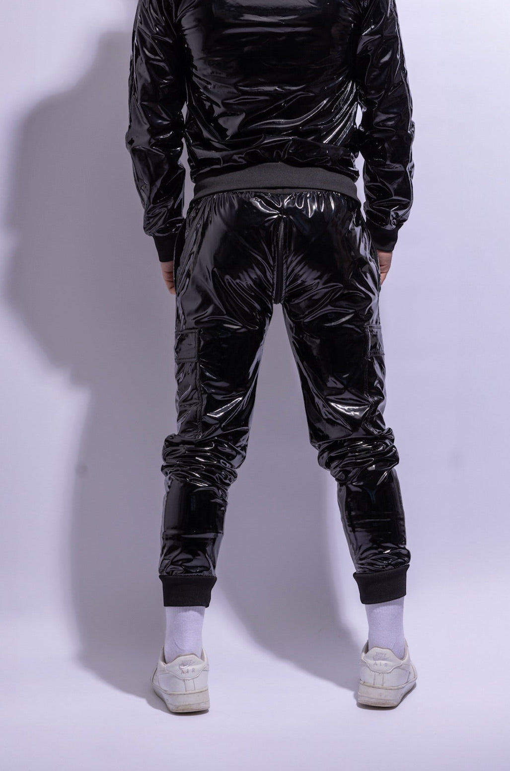 dark aix pants I black/black I pvc