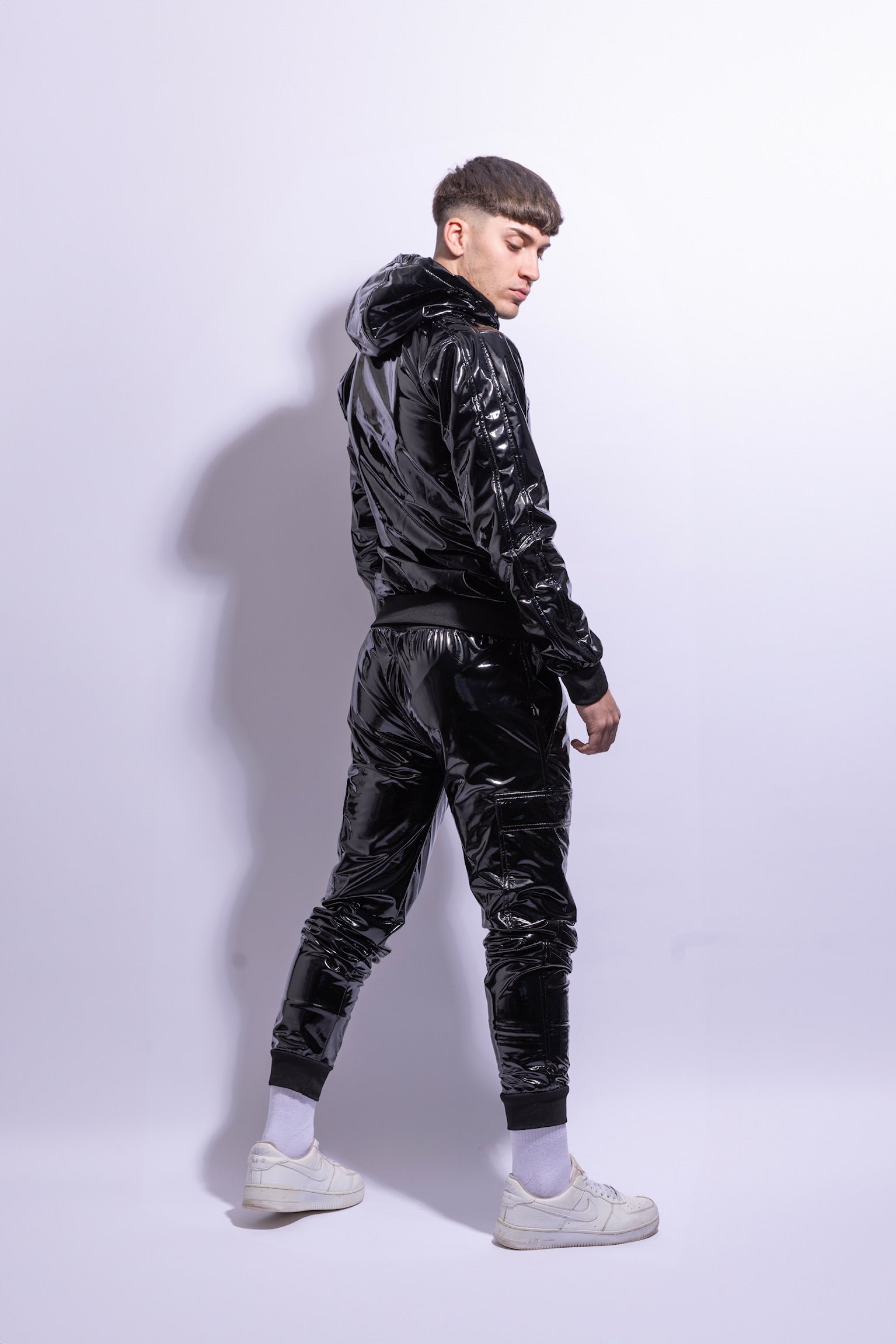 dark aix jacket I black/black I pvc