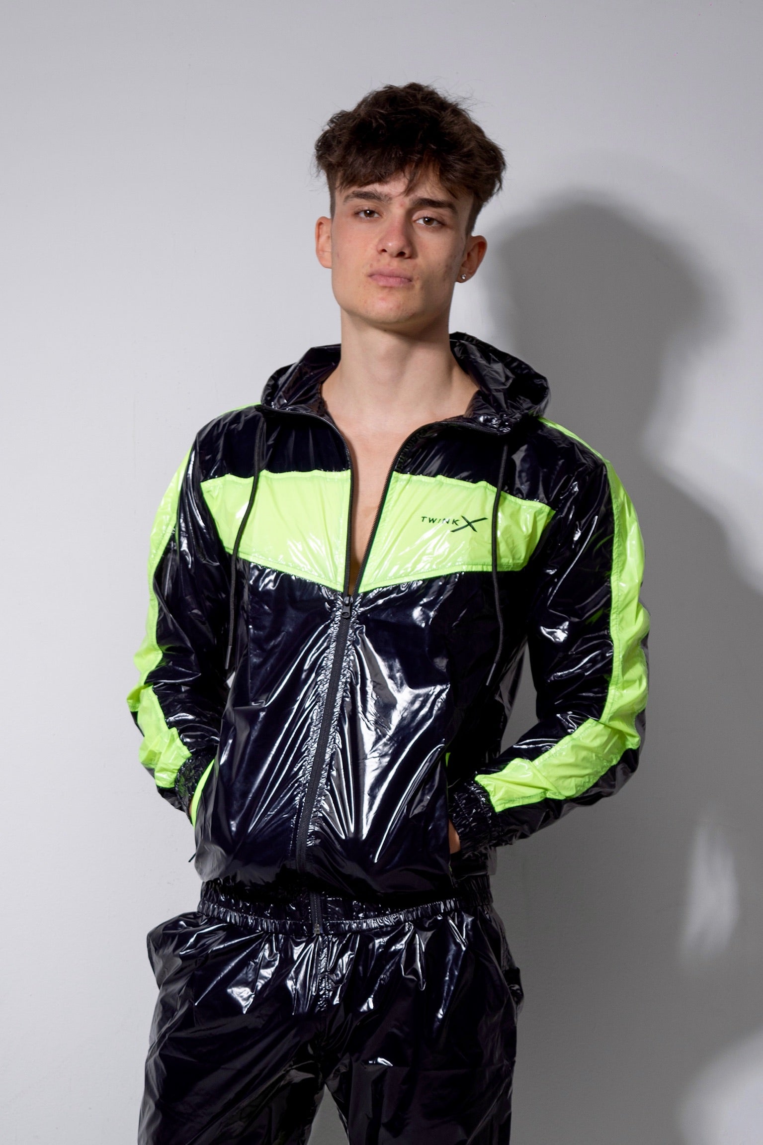 elite x party jacket I black/neon I nylon