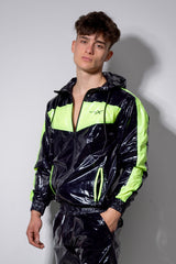 elite x party jacket I black/neon I nylon