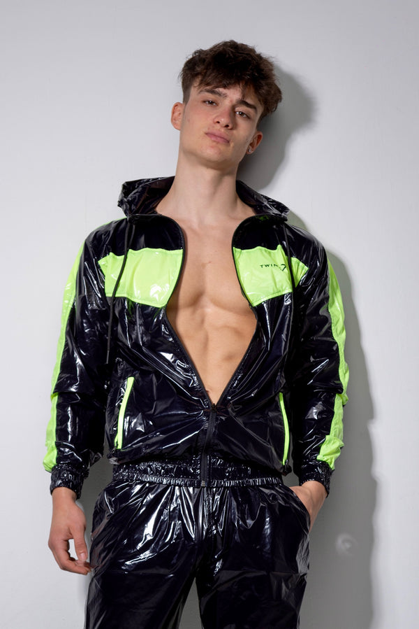 elite x party jacket I black/neon I nylon