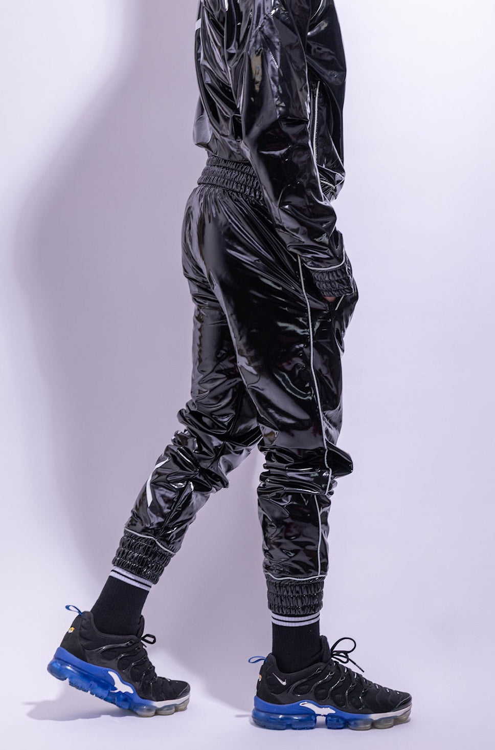x frame pants I black/reflective I pvc
