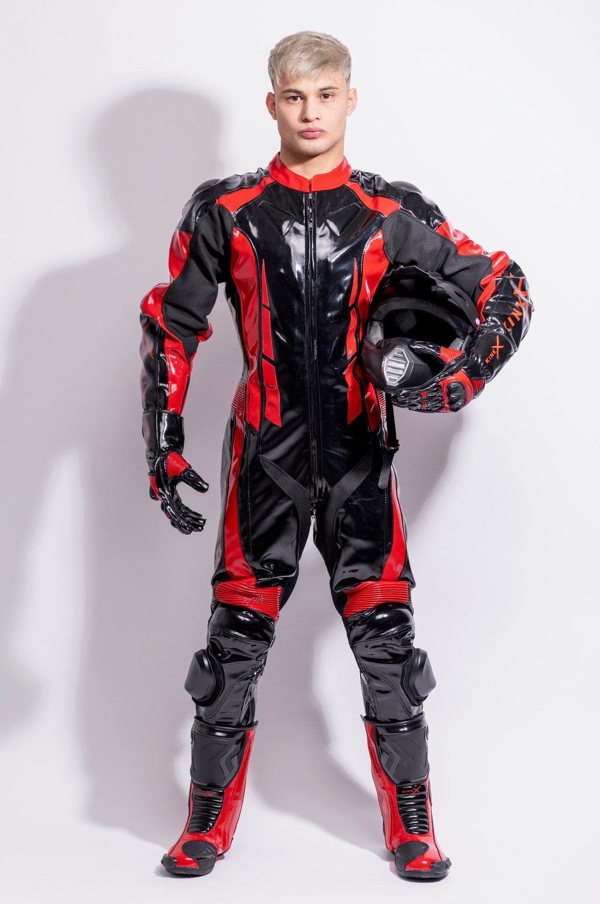 infernum boots I black/red I pvc pro+