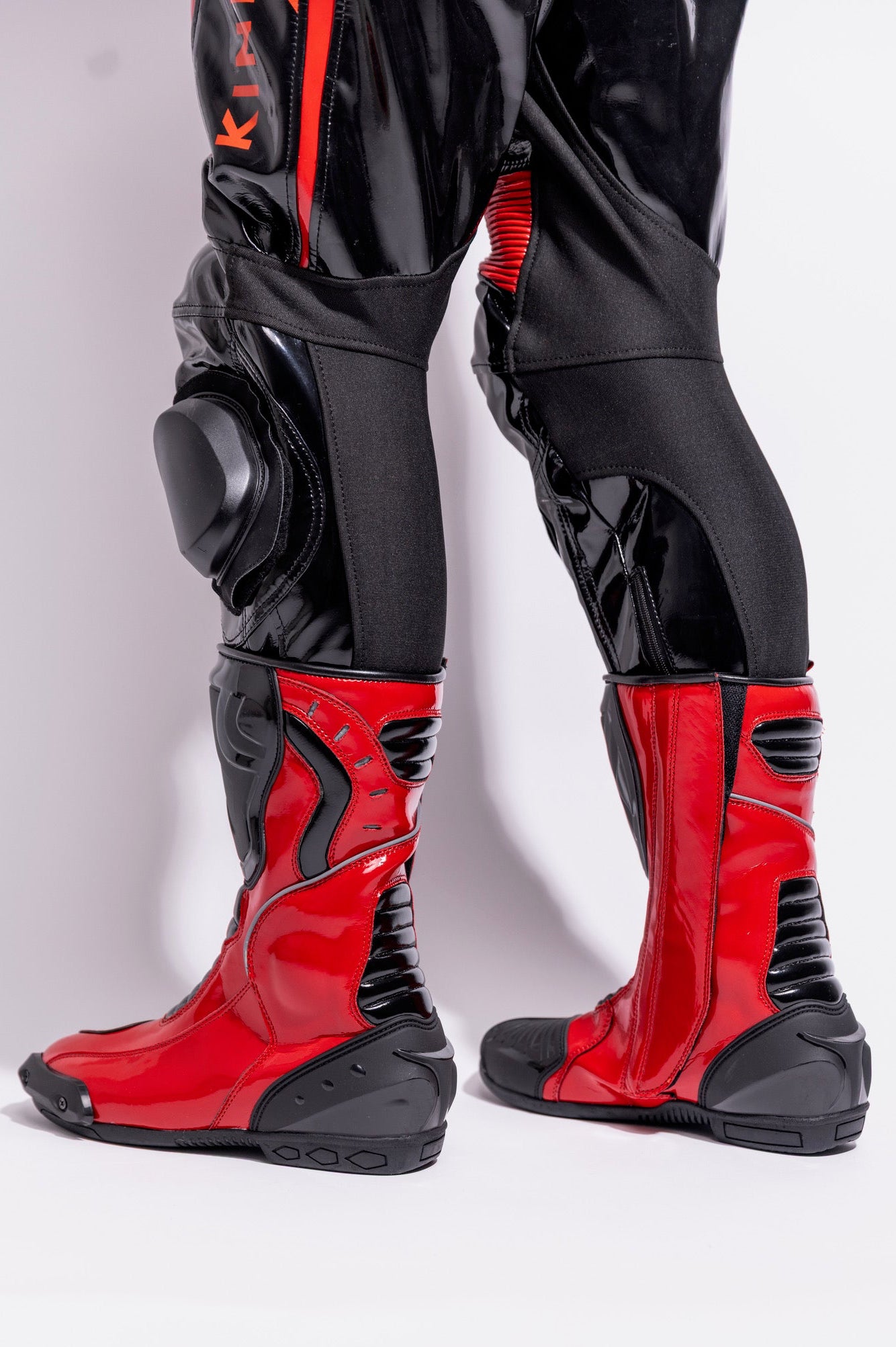 infernum boots I black/red I pvc pro+
