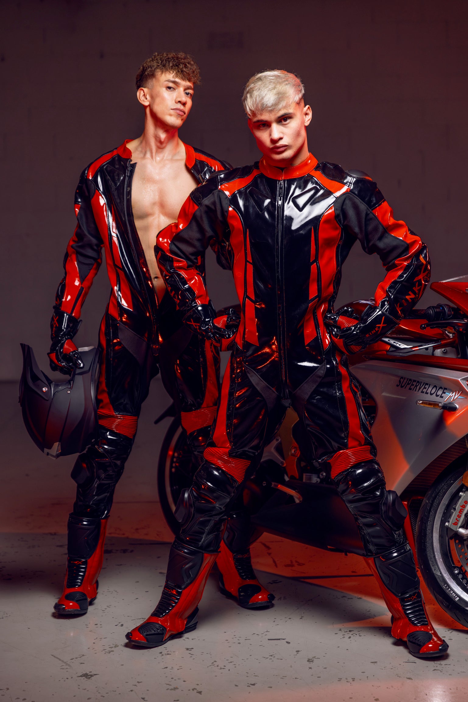 infernum fullsuit I black/red I pvc pro+