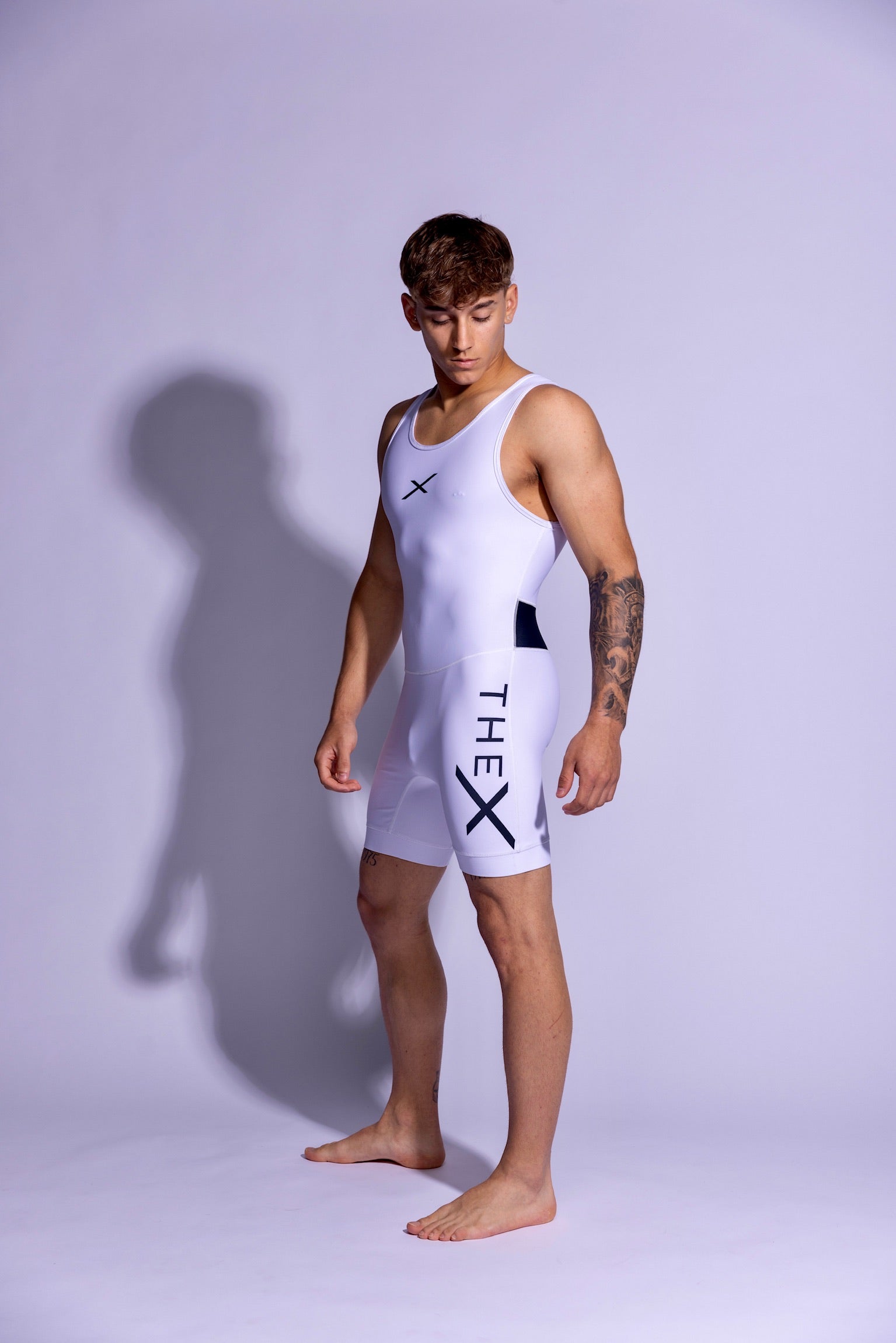 ADONIS SINGLET I WHITE/BLACK I SPANDEX