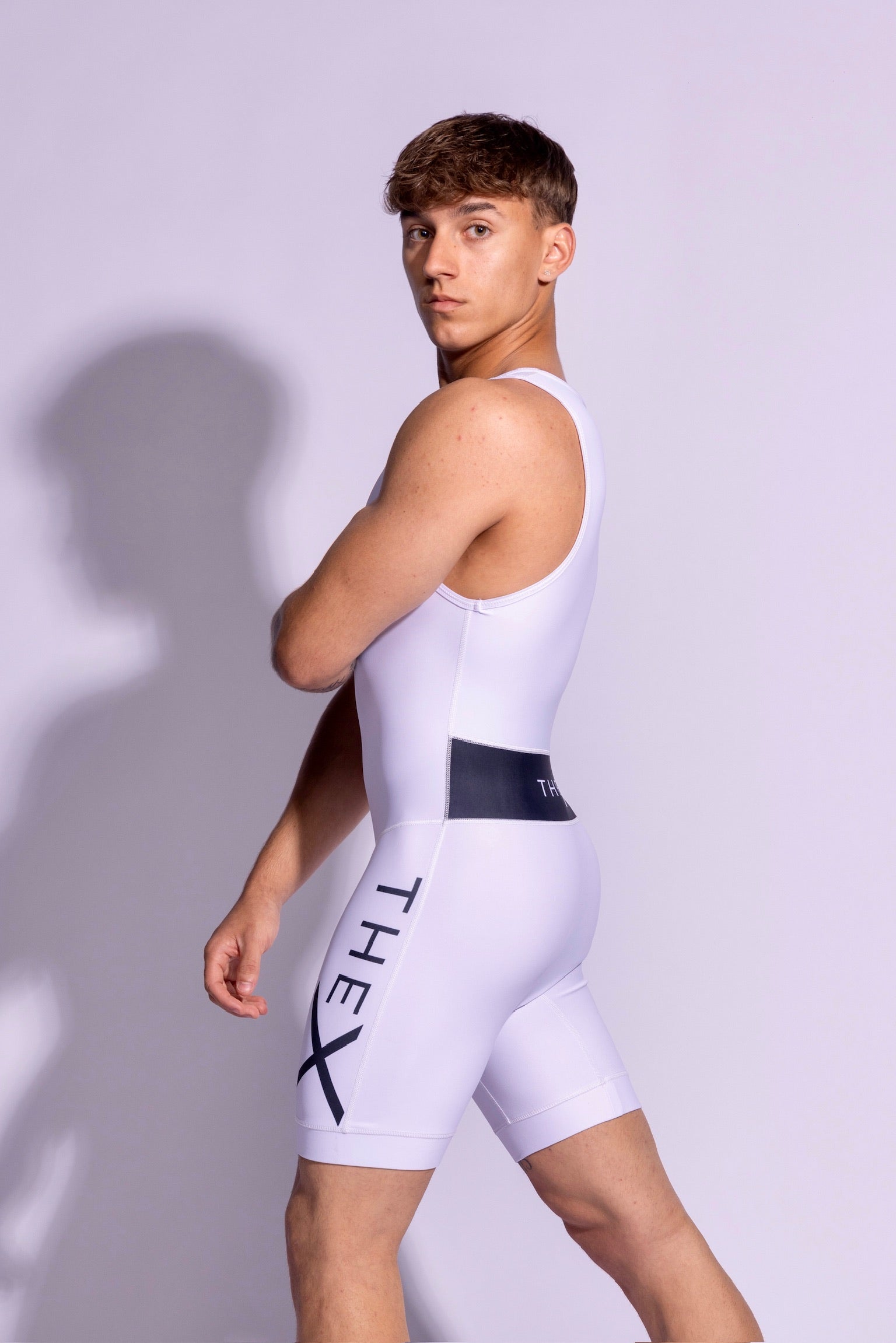 ADONIS SINGLET I WHITE/BLACK I SPANDEX