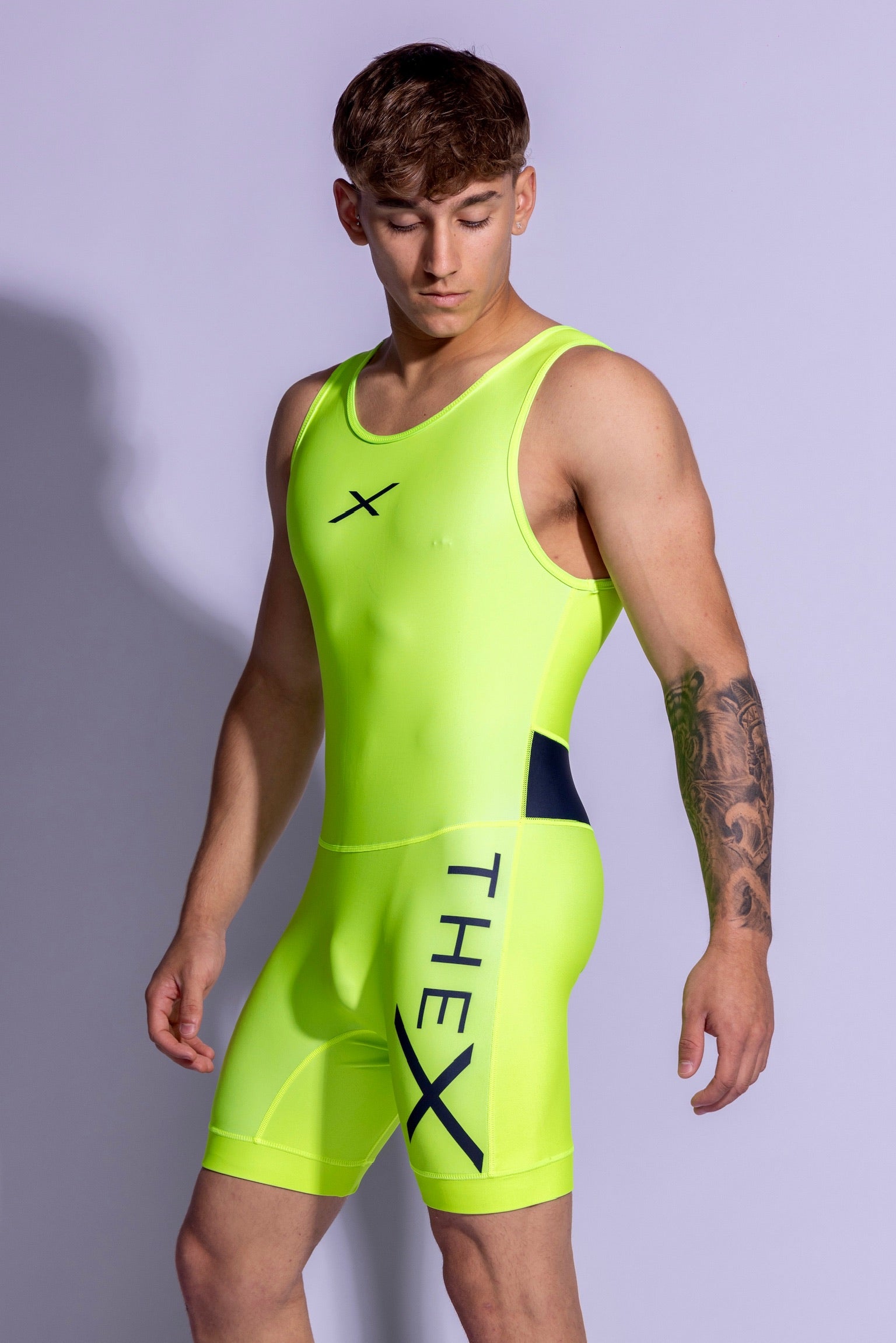 ADONIS SINGLET I NEON/BLACK I SPANDEX