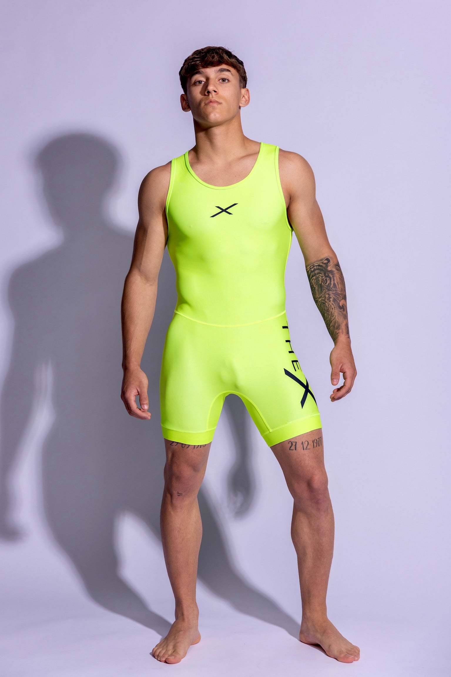 ADONIS SINGLET I NEON/BLACK I SPANDEX