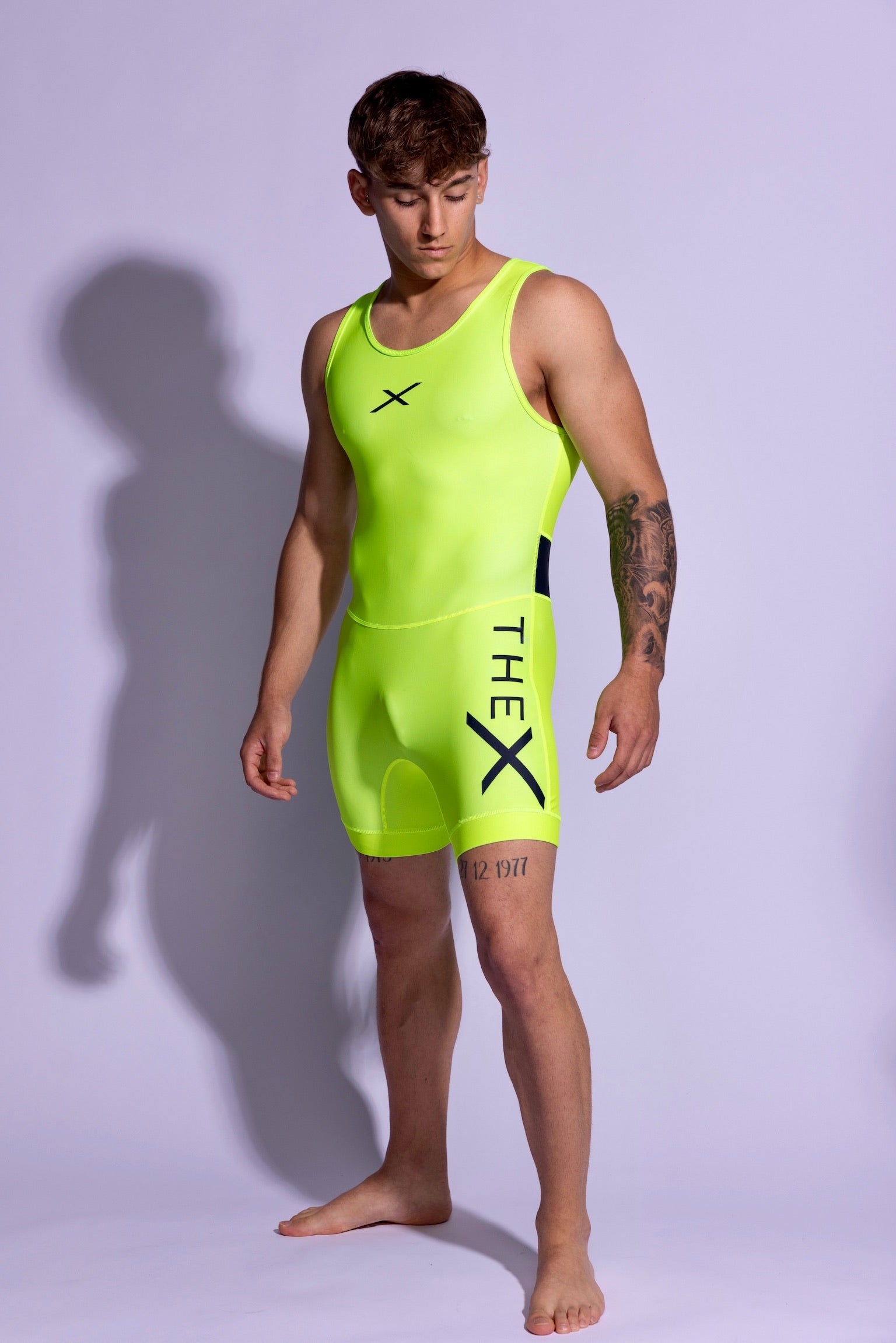 ADONIS SINGLET I NEON/BLACK I SPANDEX