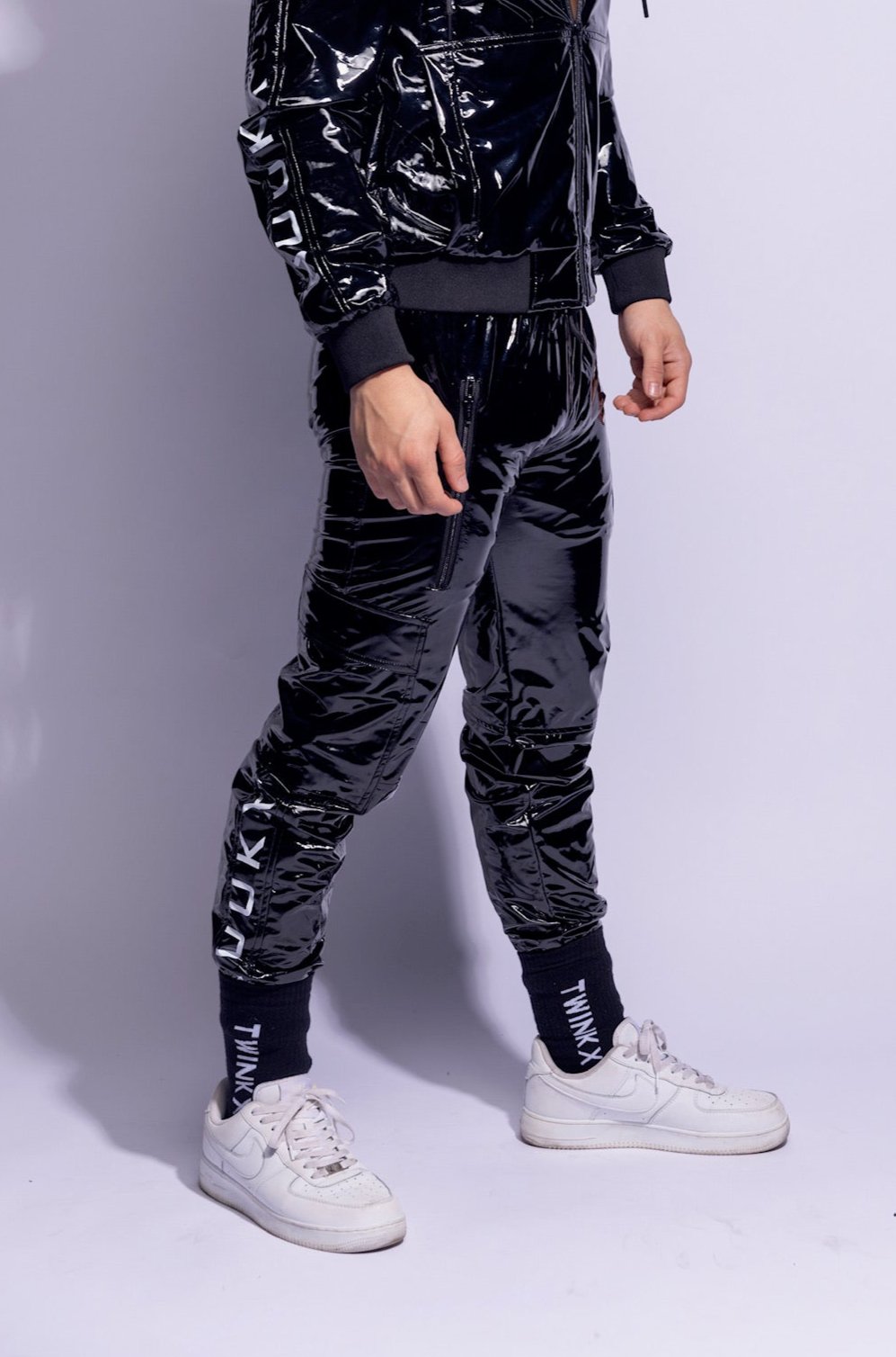 Y2050 pants I black/black I PVC