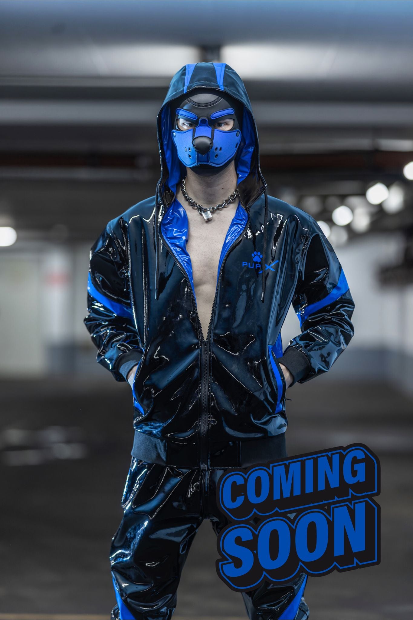 bark jacket I black/blue I pvc pro