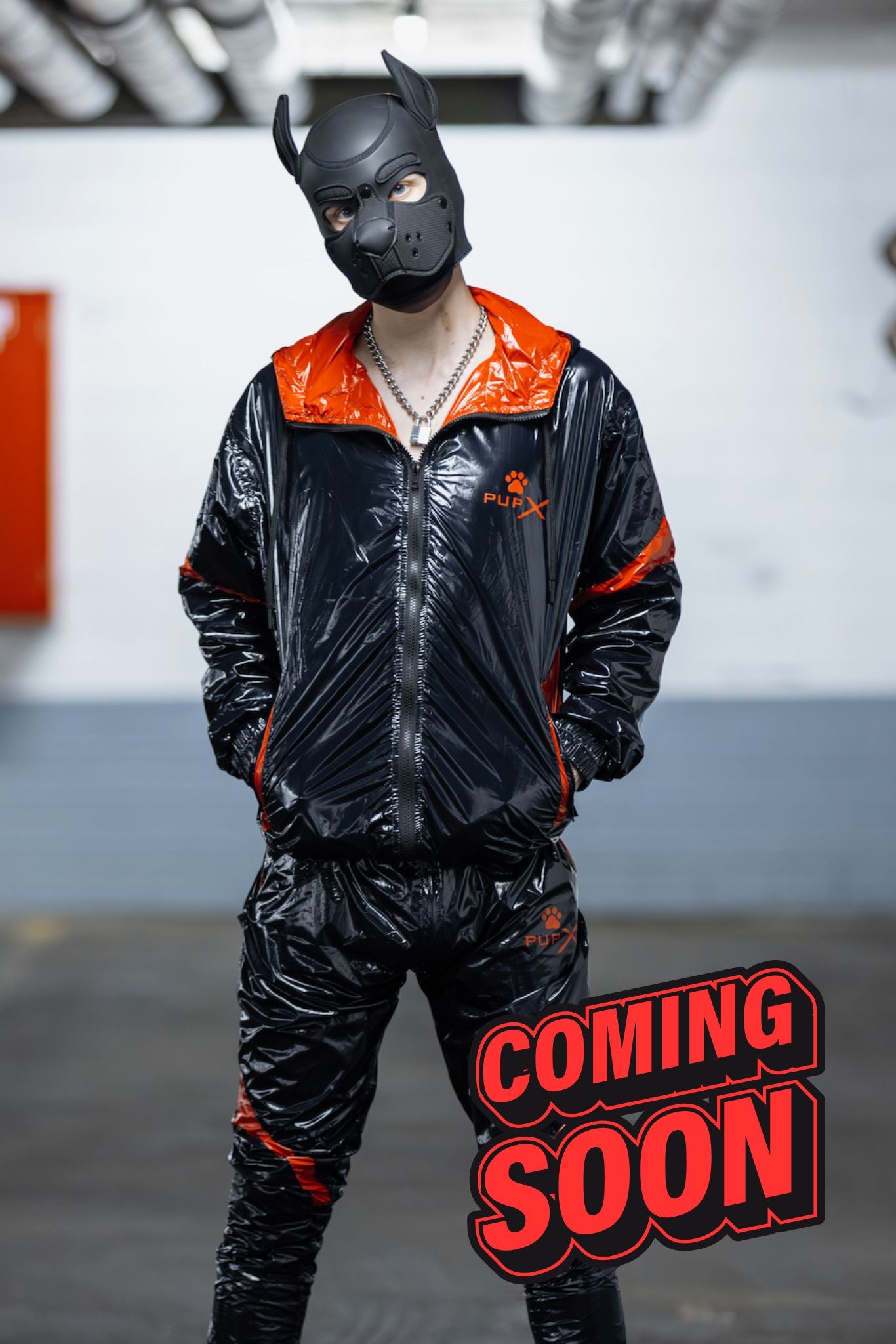 bark jacket I black/red I nylon pro
