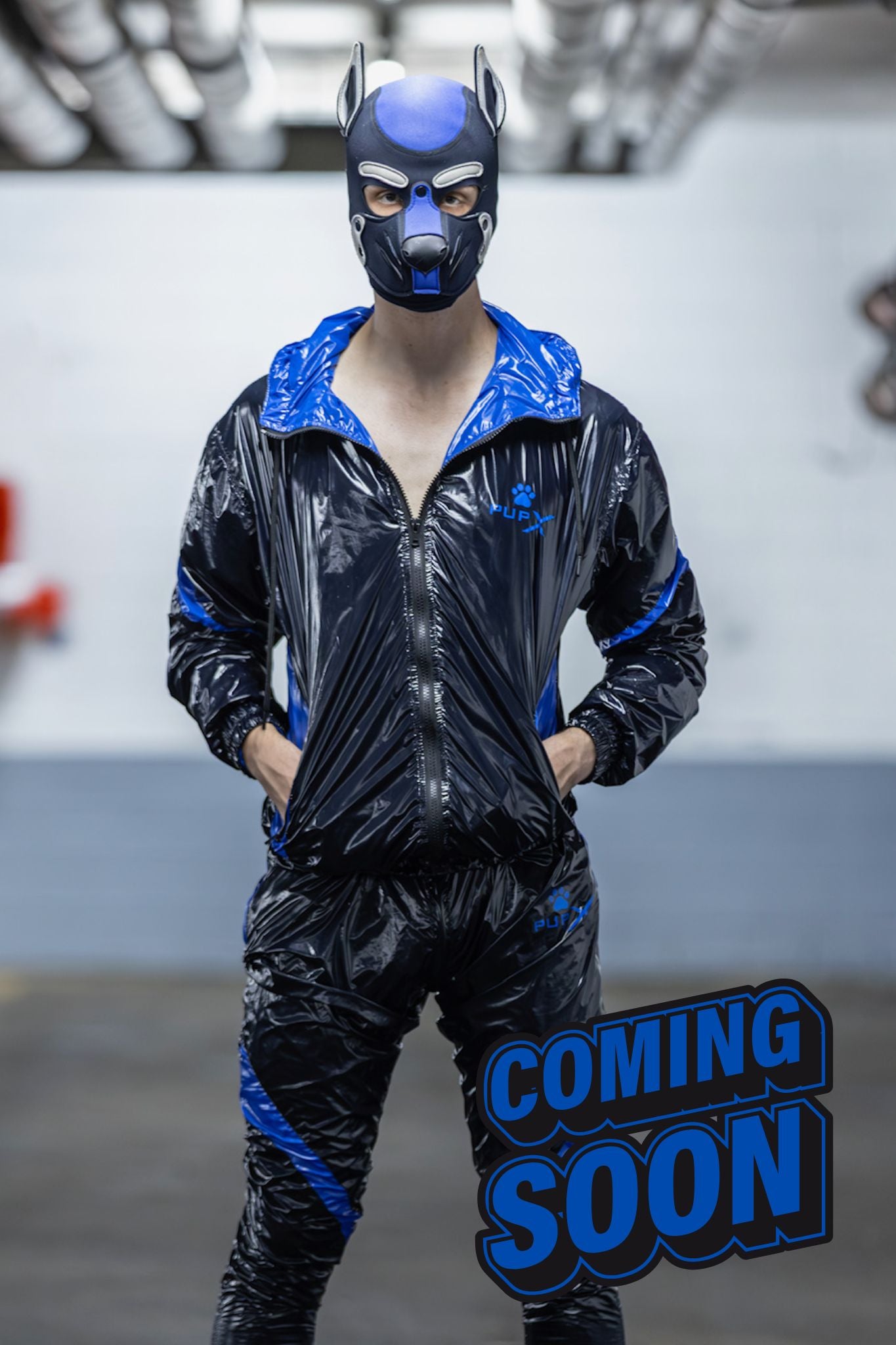 bark jacket I black/blue I nylon pro