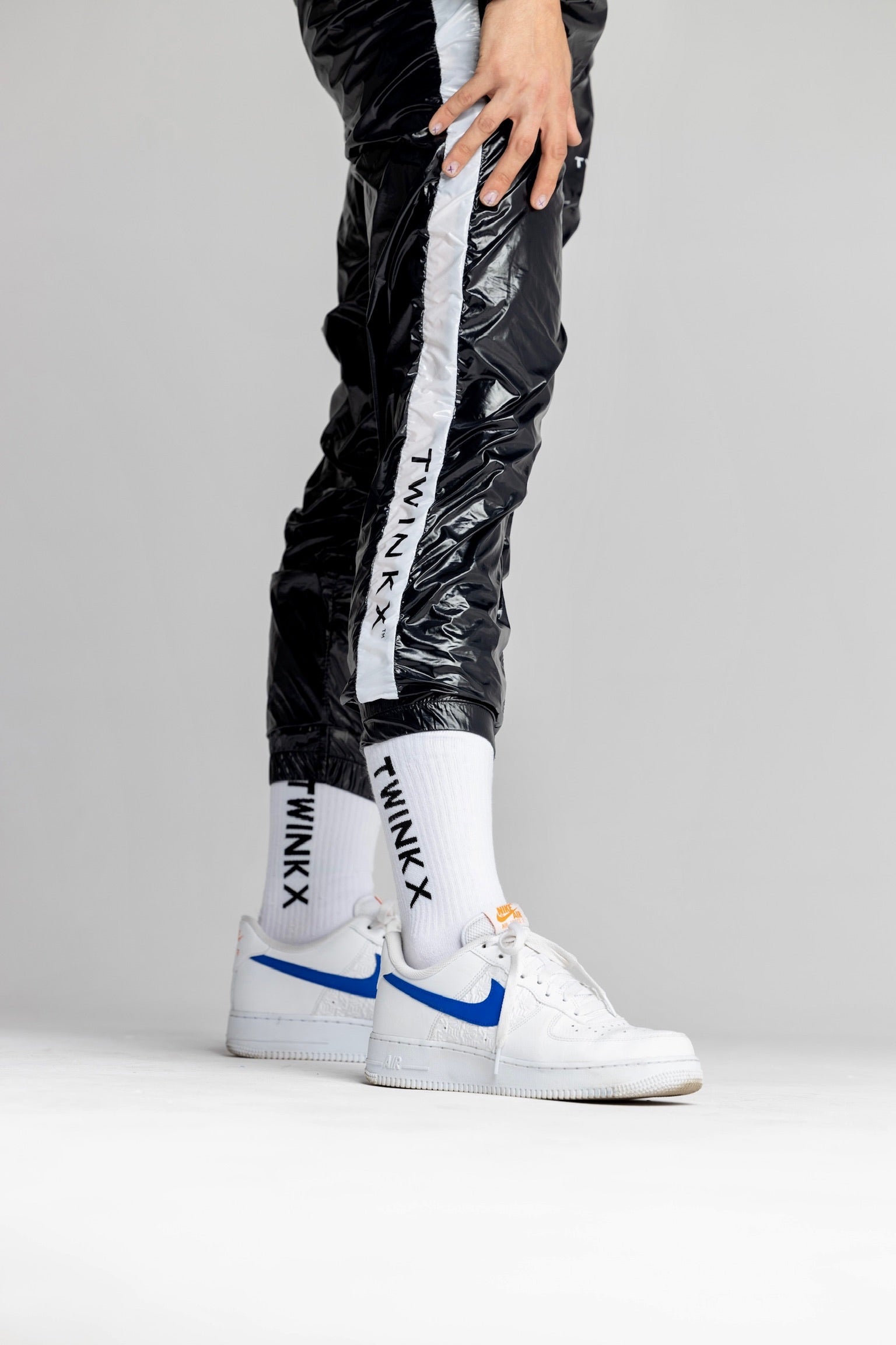 midnight pants I black/white I nylon