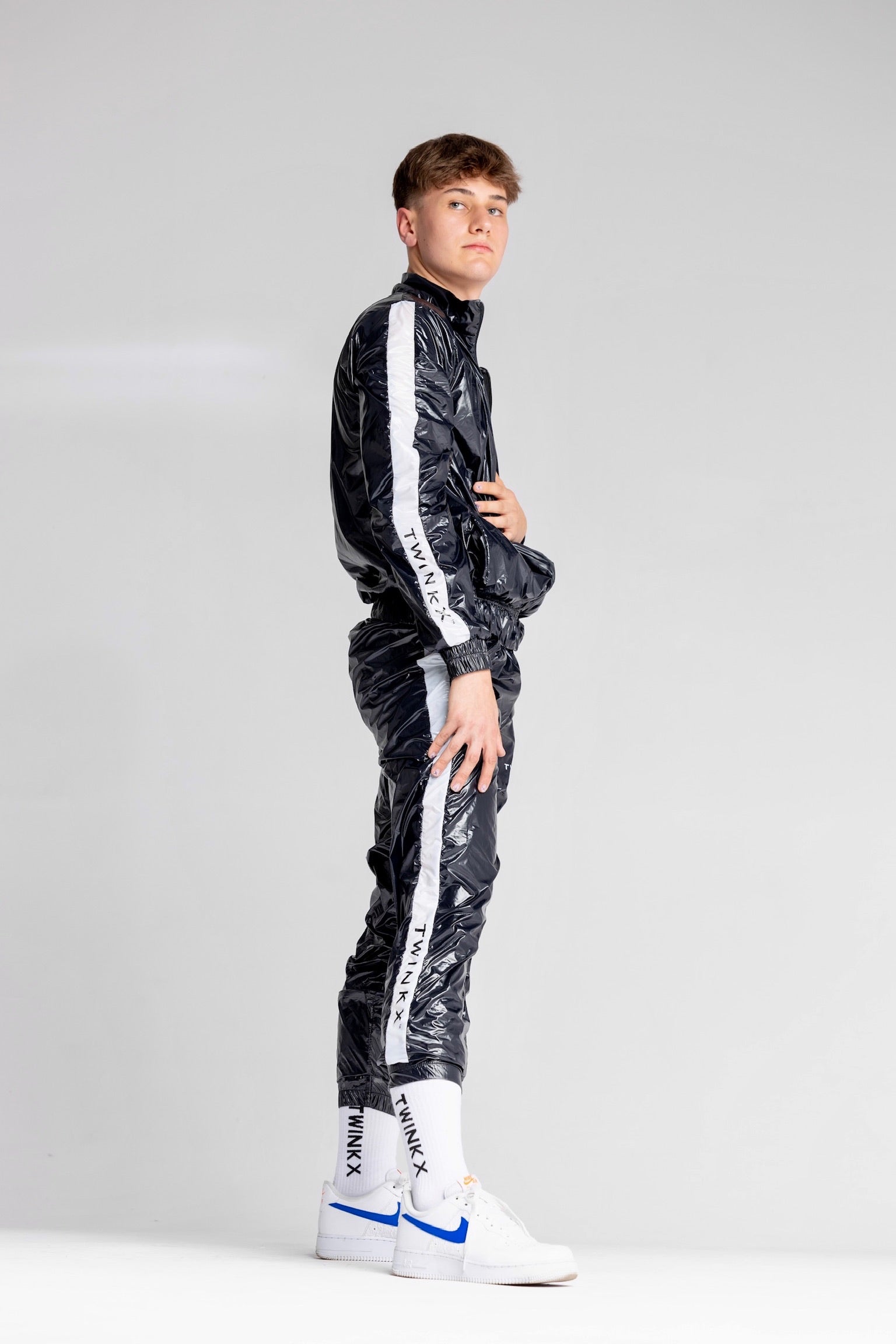 midnight pants I black/white I nylon