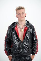 jacket "hero black/red pvc"