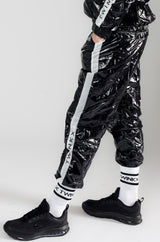 pants "midnight black/white pvc"