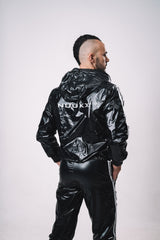 jacket "hero black/white pvc"