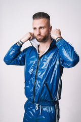 jacket "hero blue/white pvc"