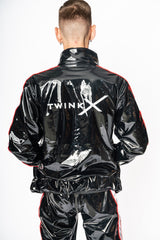 jacket "midnight pro black/red pvc"