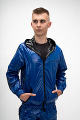 jacket "hero blue/black pvc"