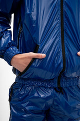 jacket "hero blue/black pvc"