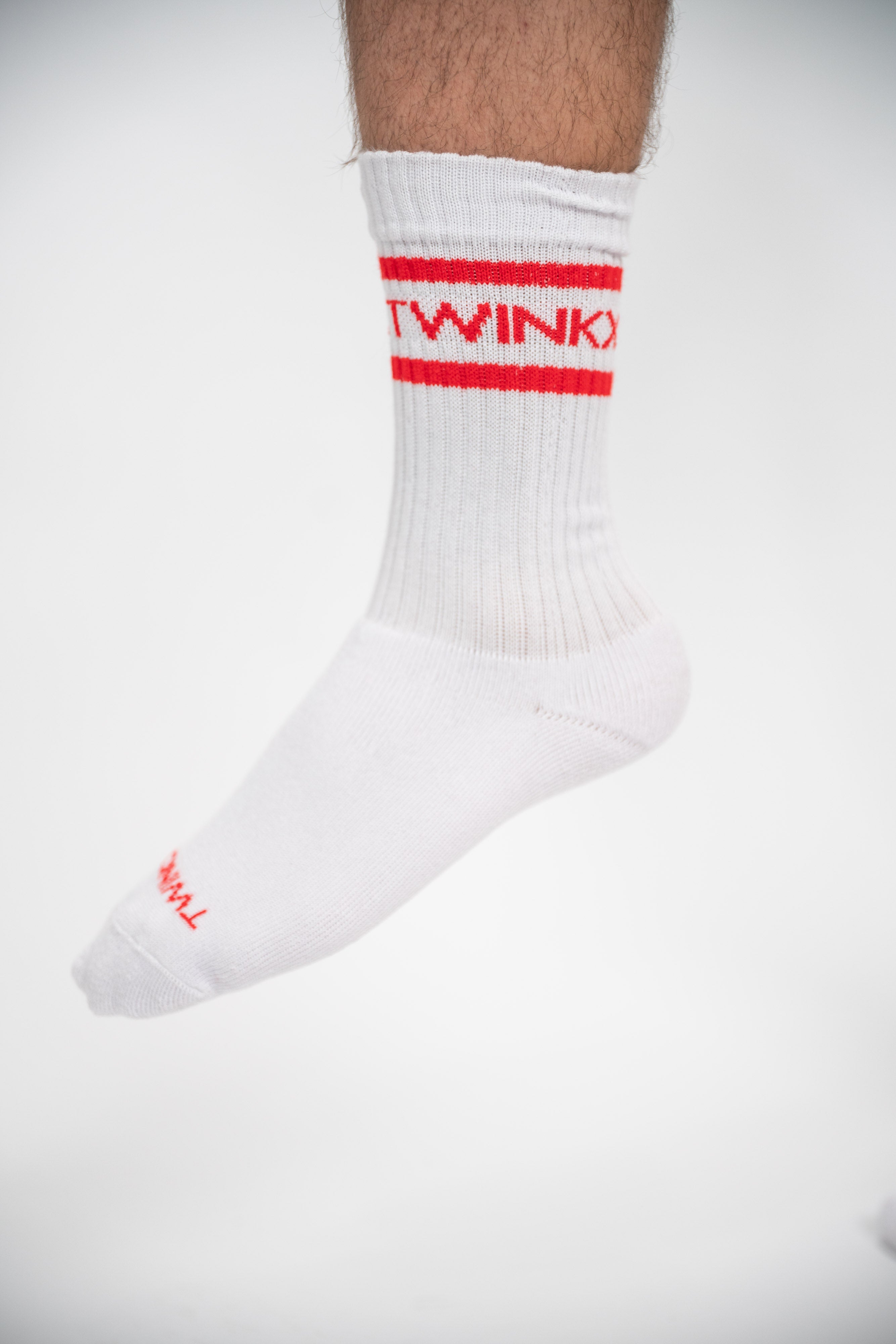 Crew Sox "white/red"